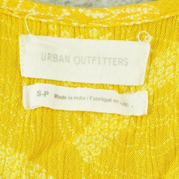 Urban Outfitters Talia Tie Sleeve Mini Dress Womens Small Runch Waist Summer - Picture 6 of 14